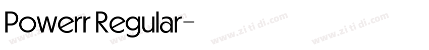 Powerr Regular字体转换